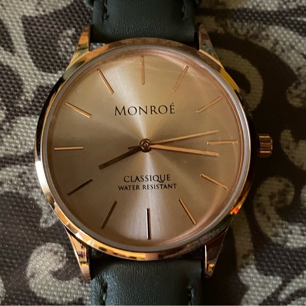 Monroe SoleRose Rose Gold and Gray Watch